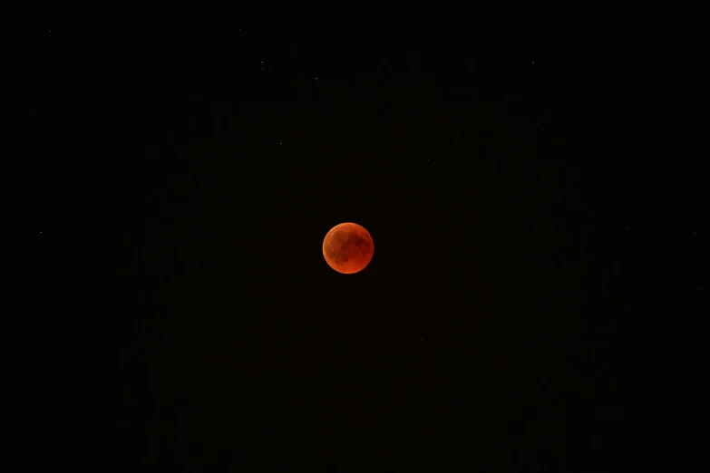 the moon seen with no telescope in a dark sky