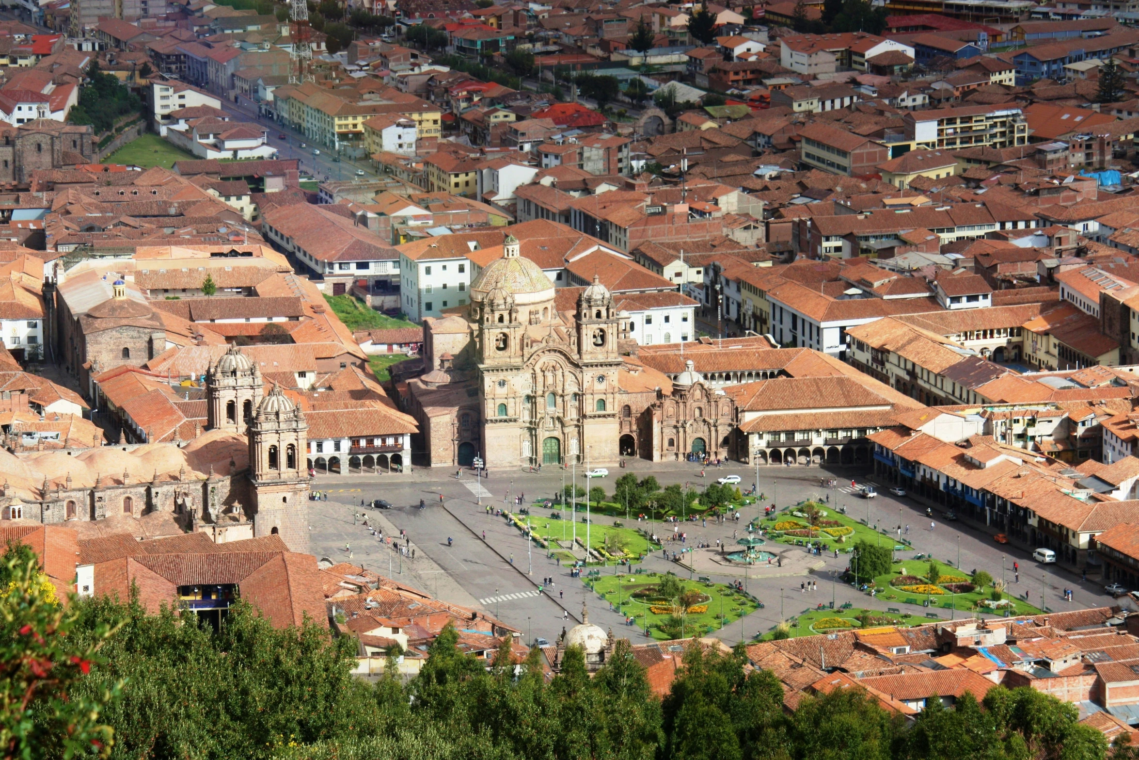 view of the town from top of the tower