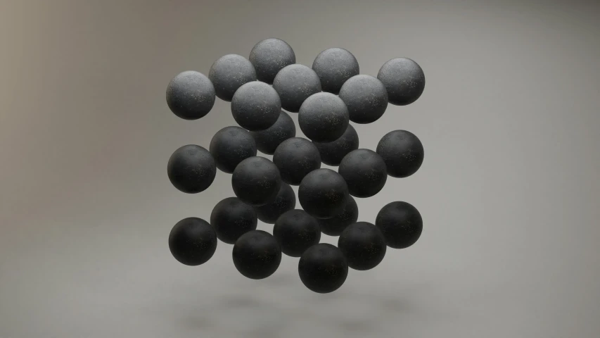 several gray stones are arranged to form a bunch