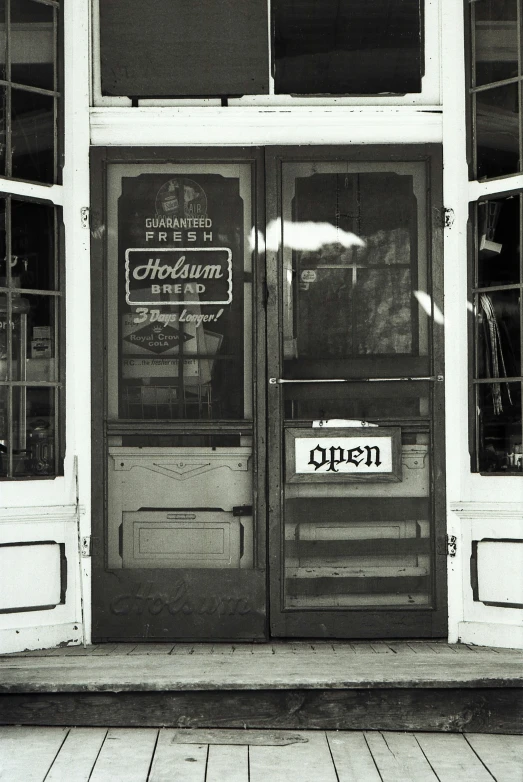 an old rundown storefront sitting empty