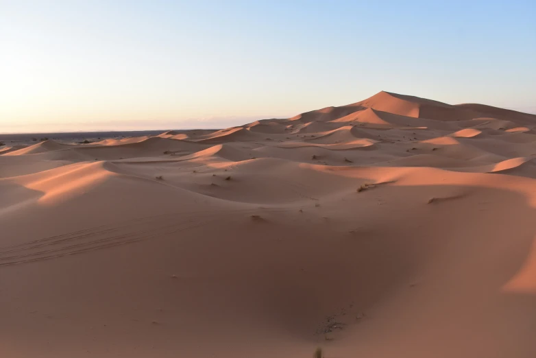 a desert like landscape that appears to be very vast