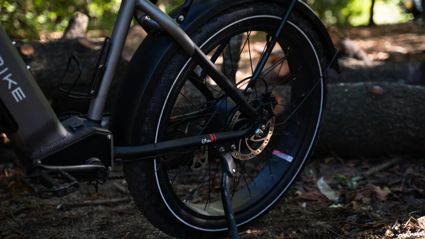 a closeup view of a wheel on a bicycle