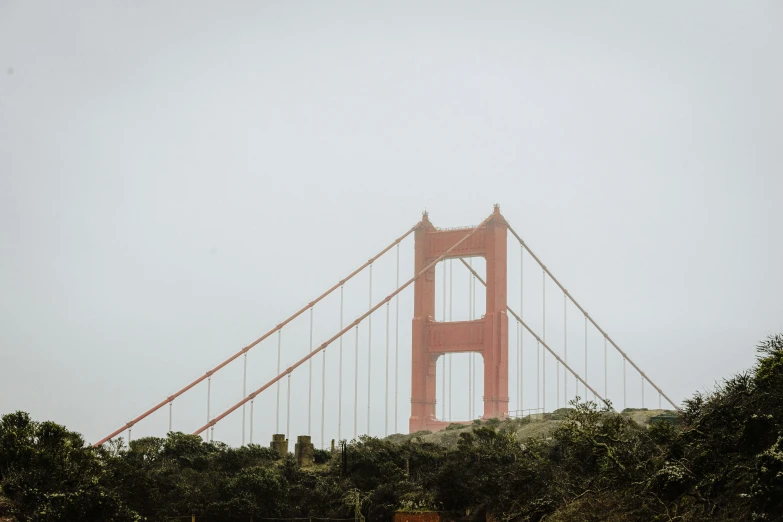 the golden gate bridge on a foggy day