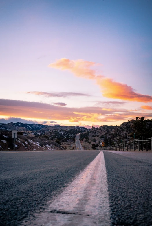 the road in the middle of nowhere