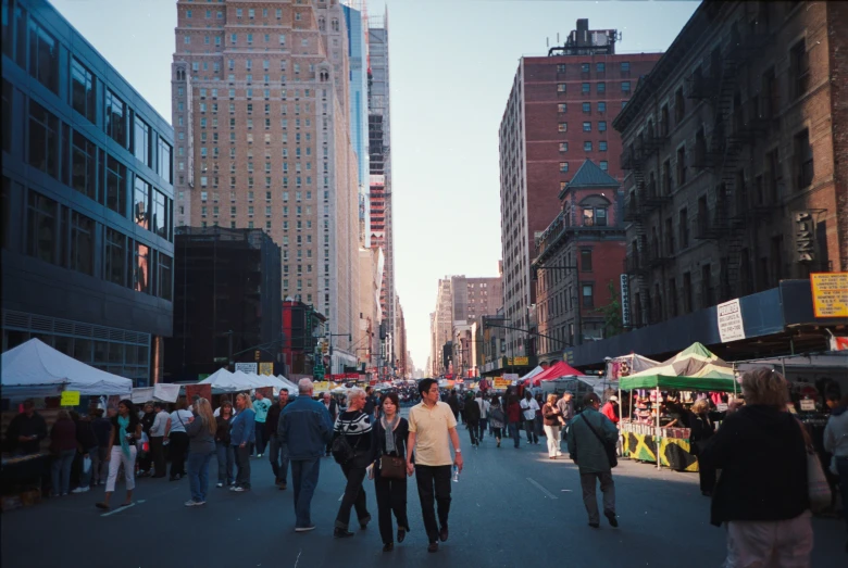 an urban street festival on the corner of 34th avenue