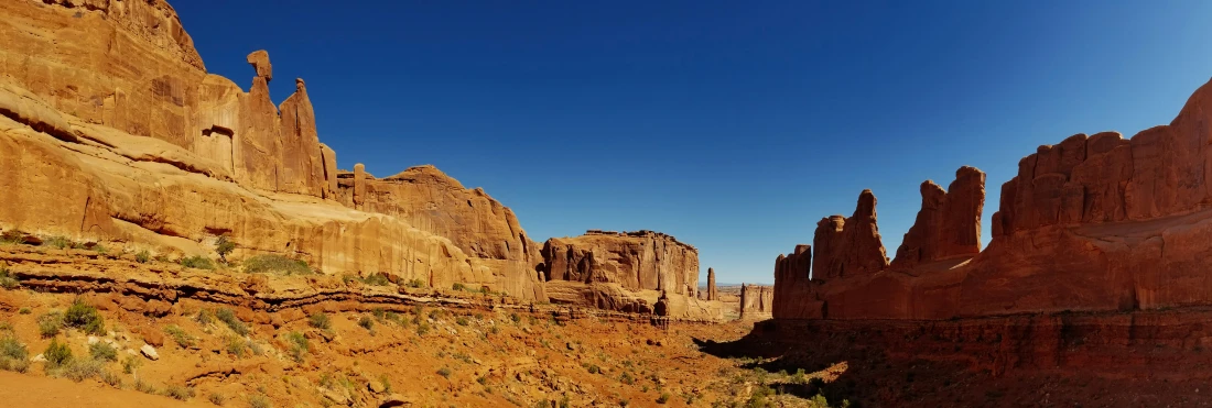 the desert with a few rocks near by