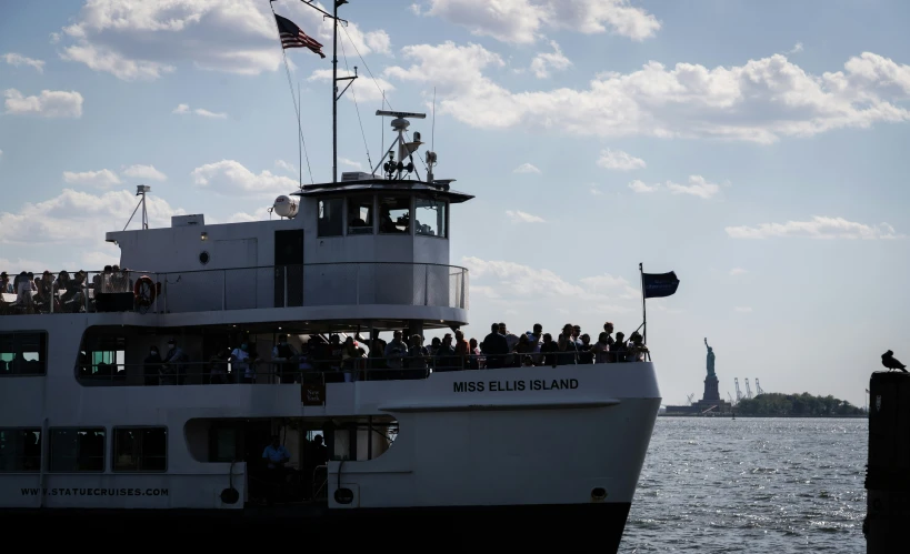 a boat that has people on the top