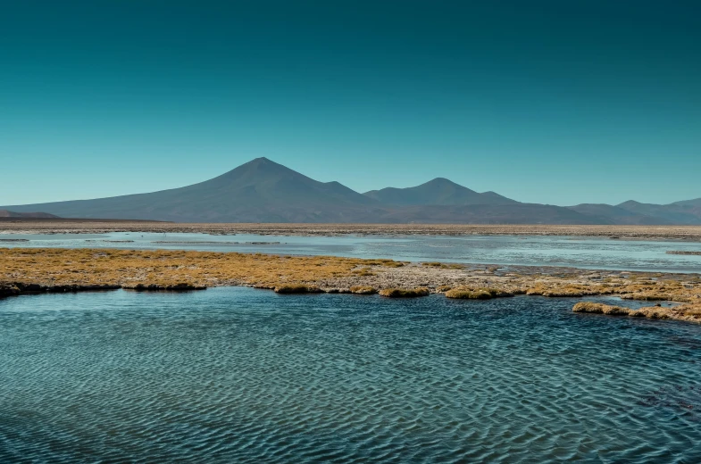 the small stream has water running across it