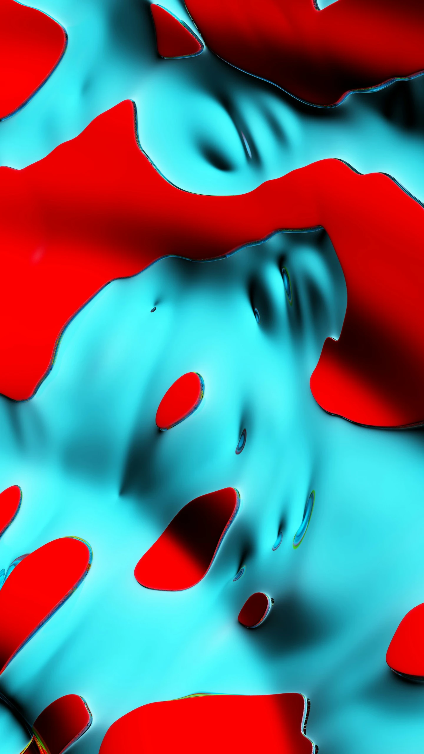 a digital painting of a very colorful surface