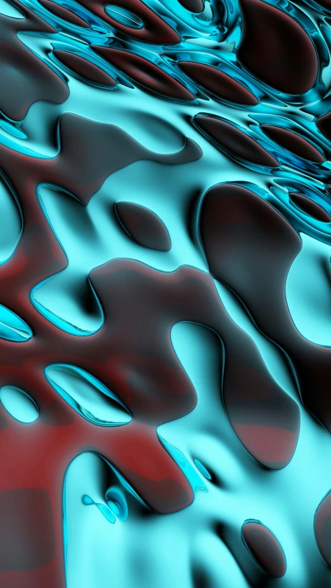 wavy liquid texture with a red and blue background