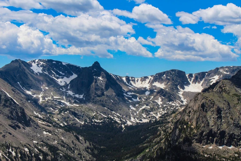 there are mountains that have snow on them