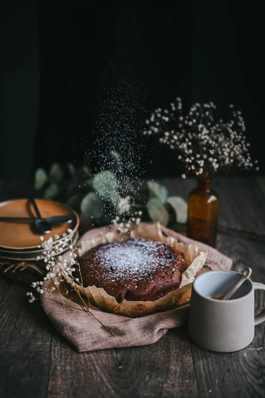 some kind of food on top of a wooden table