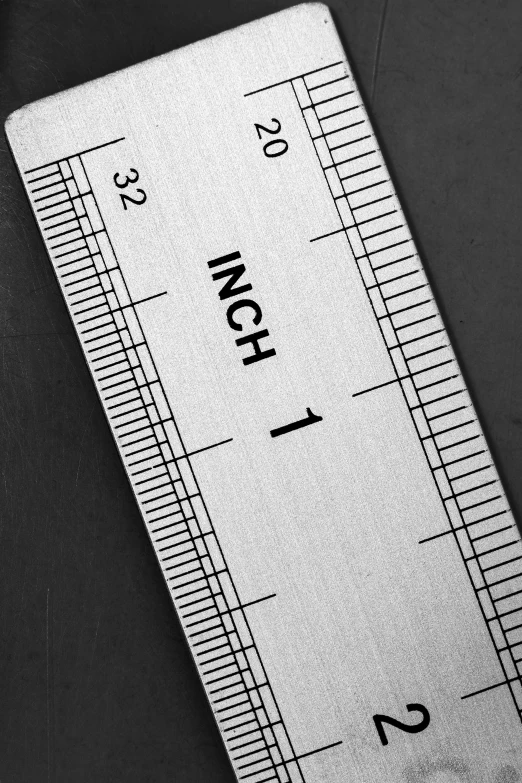 an up - close s of a ruler for sewing