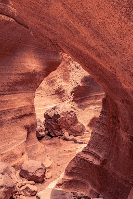 a view into the water of a desert like landscape