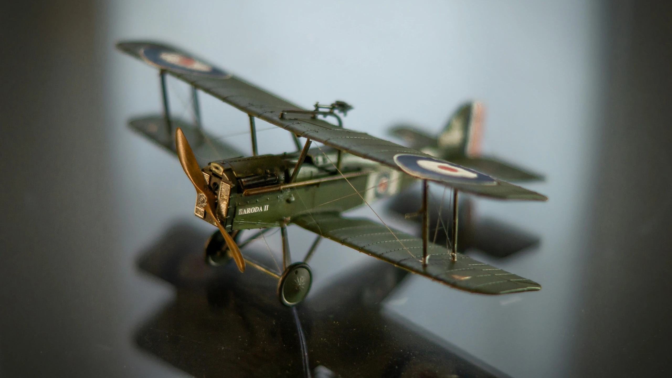 a model aircraft with the name warbird on it