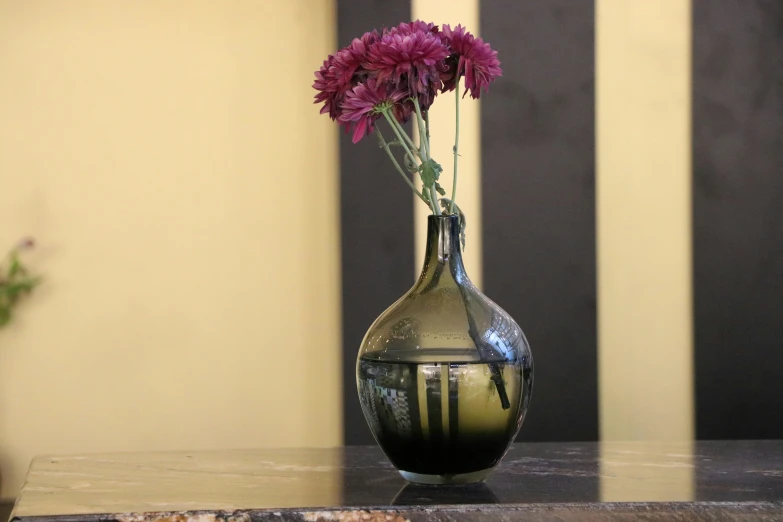 an image of a vase with flowers in it