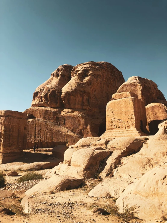 the rocks and boulders at wadih gobik have a lot of carvings