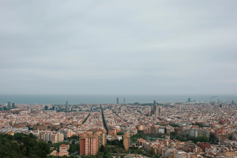 the city is covered in many buildings and trees