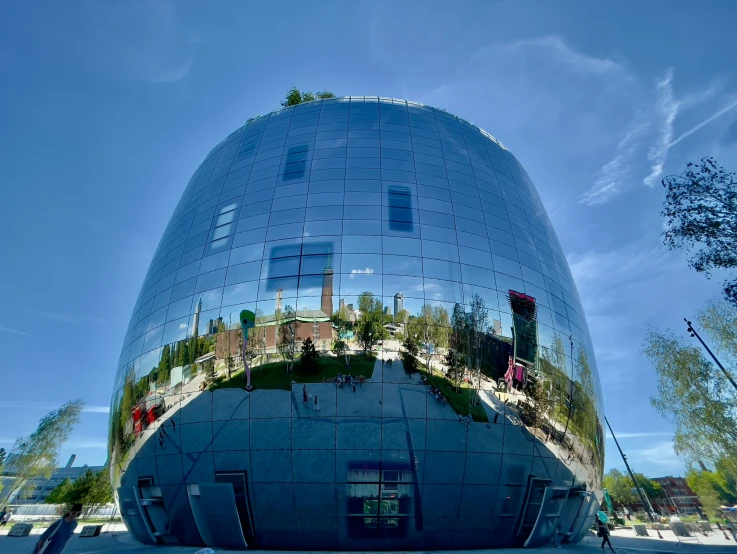 a large object that is on display at a museum