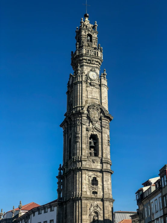 the large tower has a clock built on it