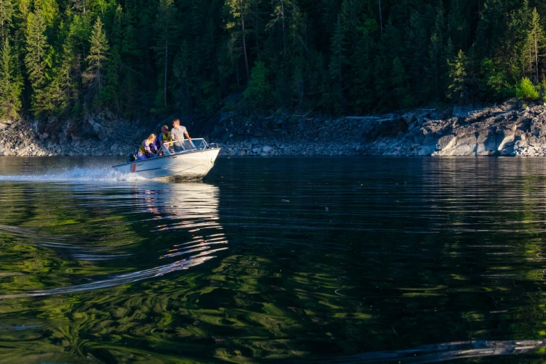 a group of people that are in a boat