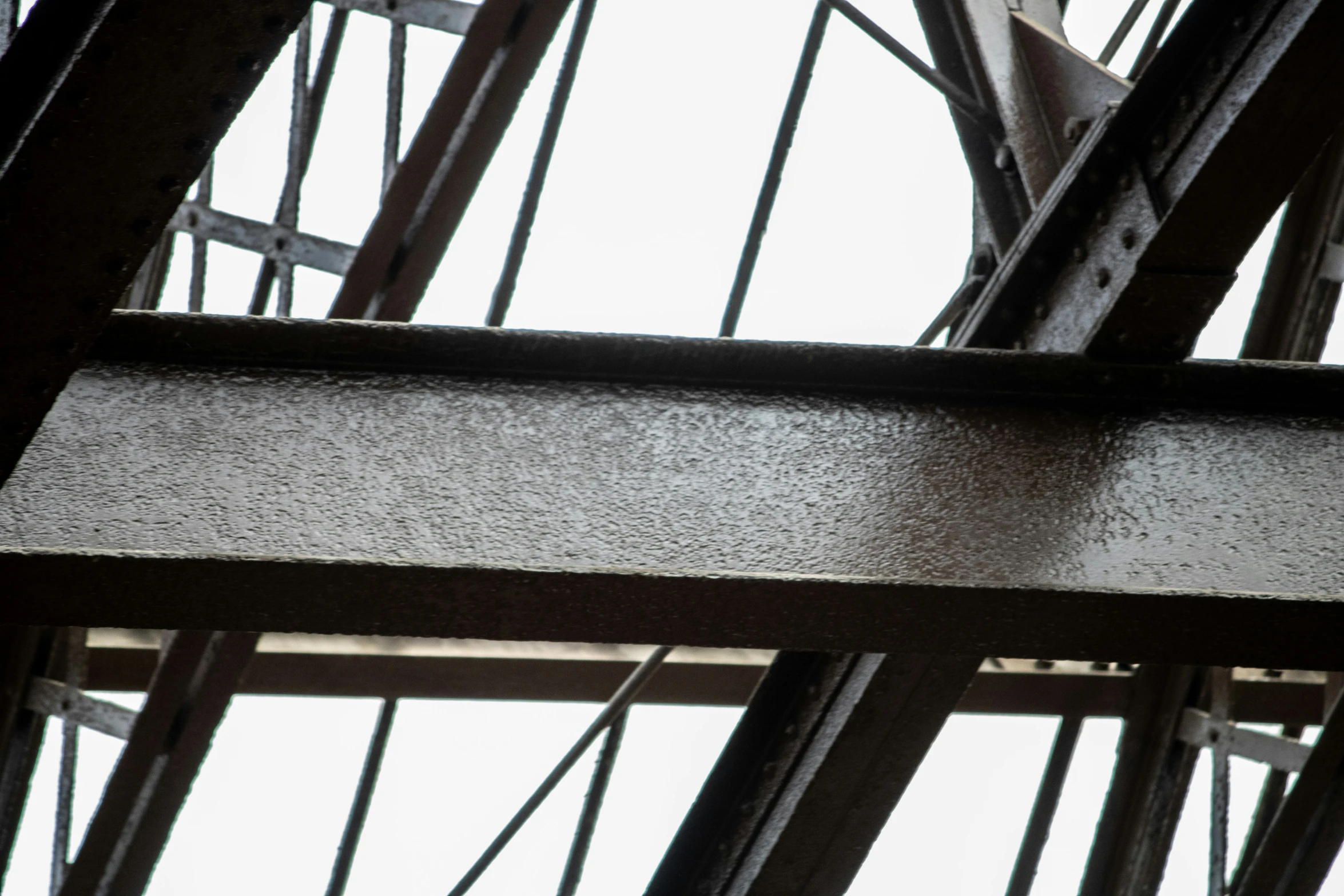 closeup of rusty old rusted steel frames