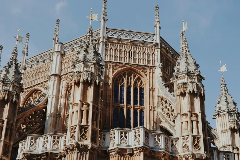 a church is very intricate with fancy architecture