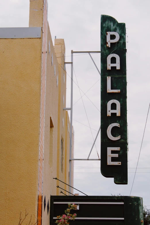 the word place is clearly visible on this sign