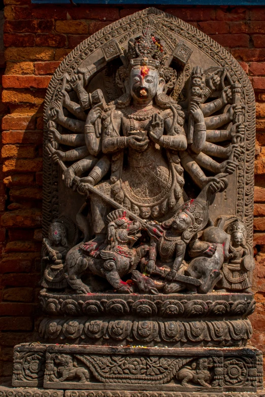 a carving of the god laxava in indian art