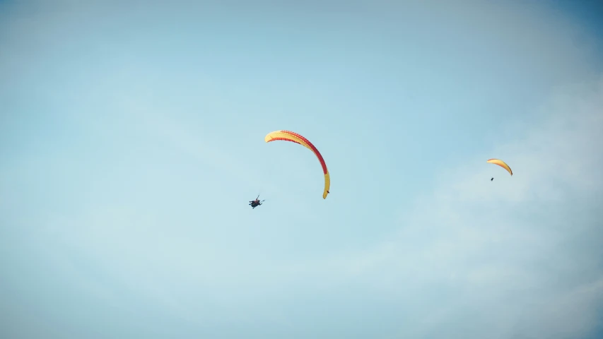 people para sailing in the sky on a clear day