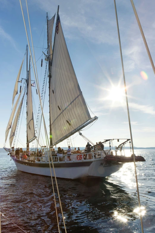 a large white boat sailing in the ocean