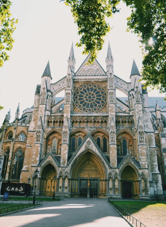 a large building that has a bunch of spires