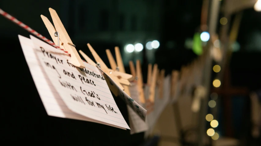 several pieces of clothes pins that are arranged together