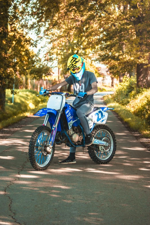 a person in a tiger costume riding on the back of a motorcycle