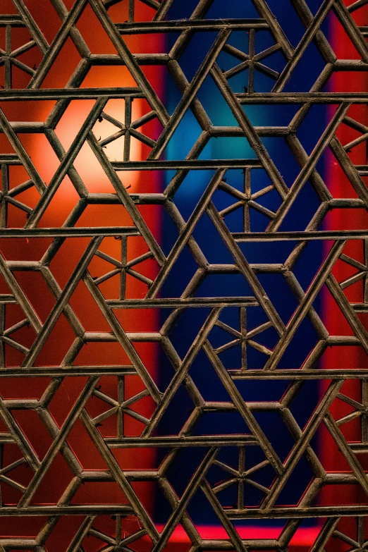 a close up of abstract architecture on a wall