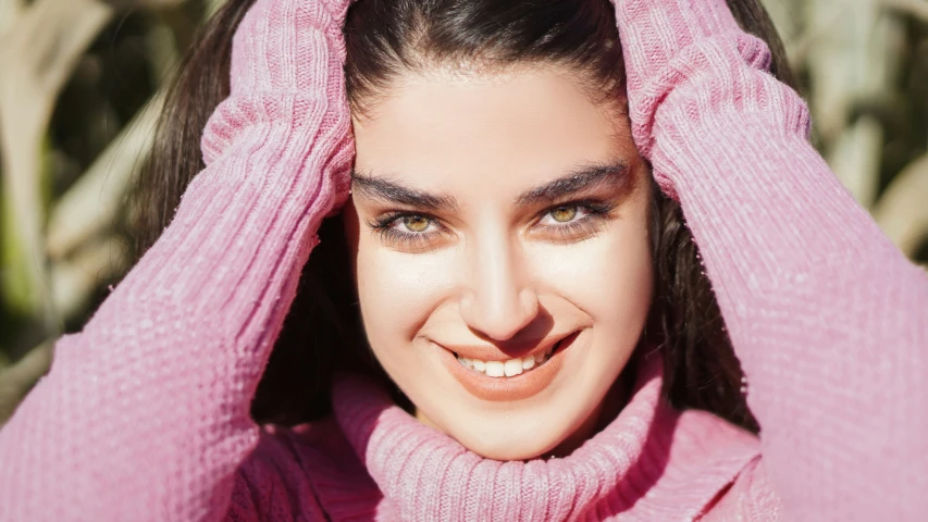 an image of a woman smiling in the outdoors