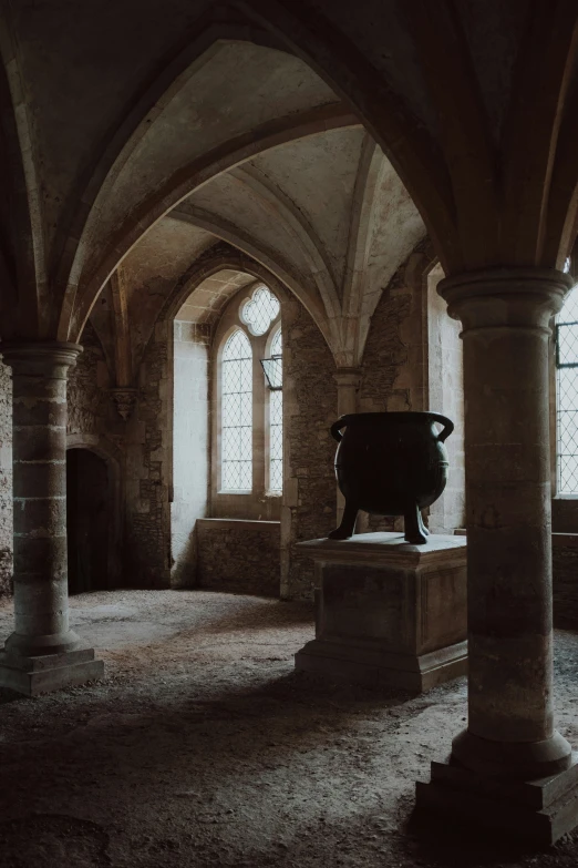 an old gothic room is very well cleaned