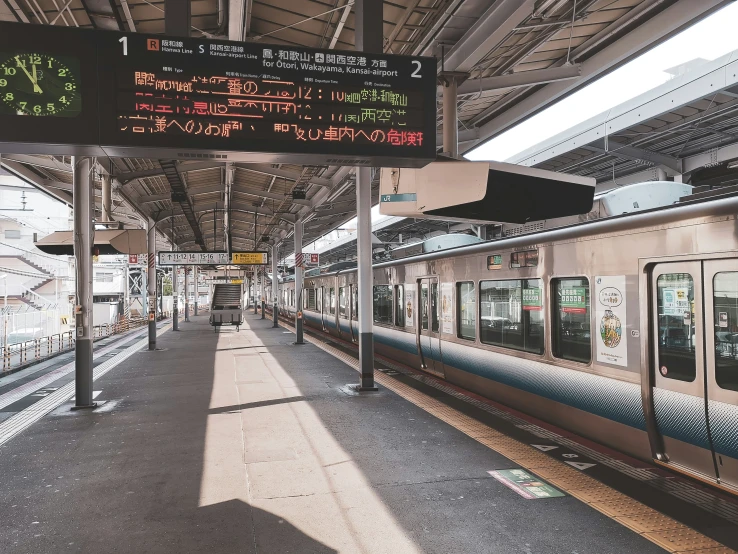 a train that is sitting in a station