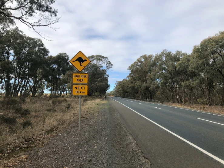 a street sign sitting on the side of a road