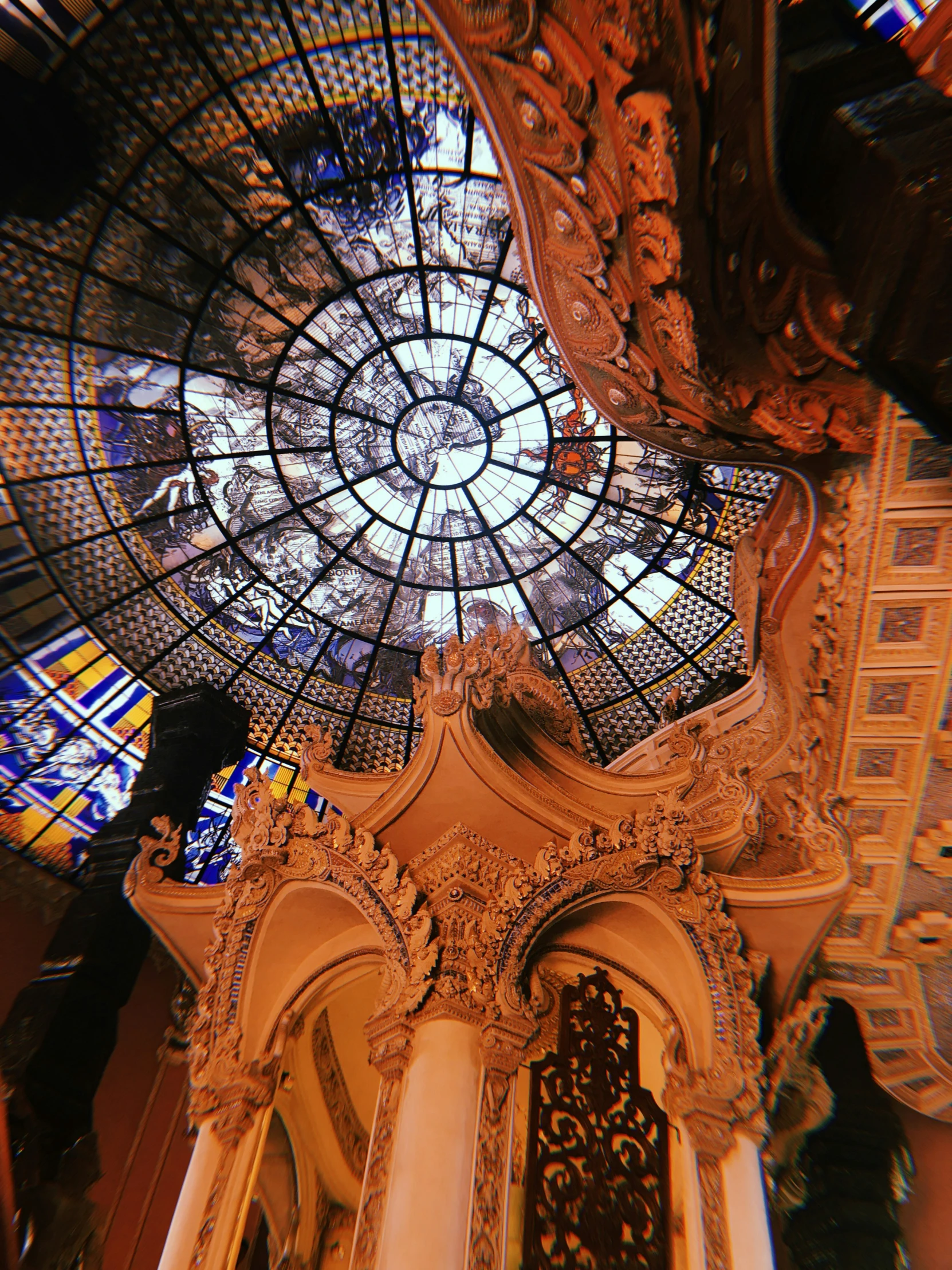 an image of a ceiling in the church