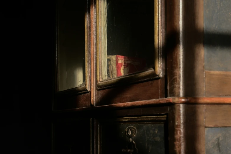 an open window that shows through a door