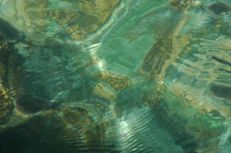 close up view of water with ripples and colors