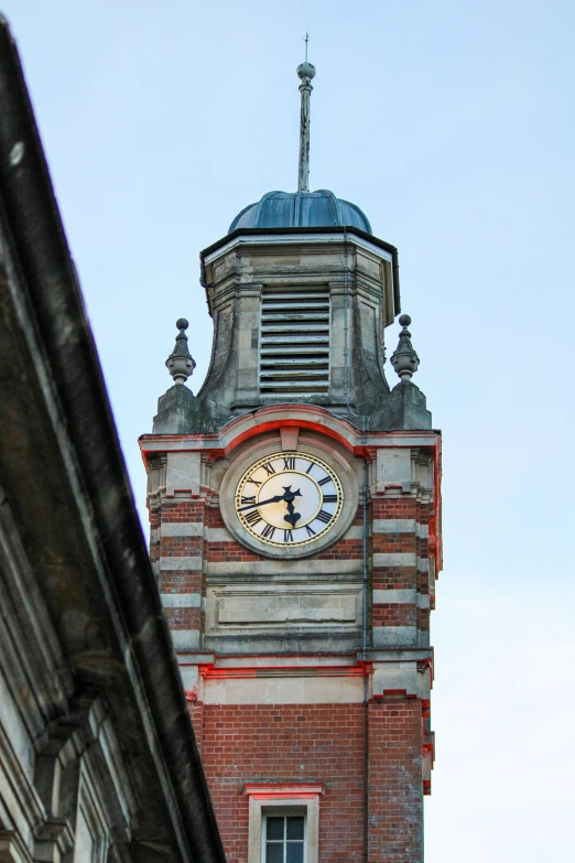 the building has a clock on each corner