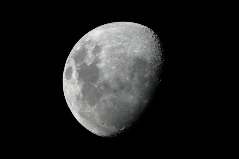 a dark night sky with the moon in the center