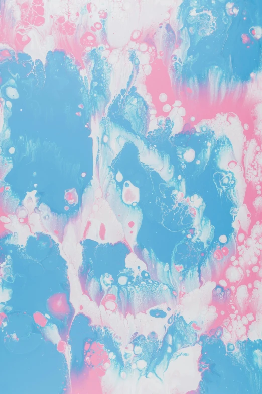 a painting made in shades of pink and blue