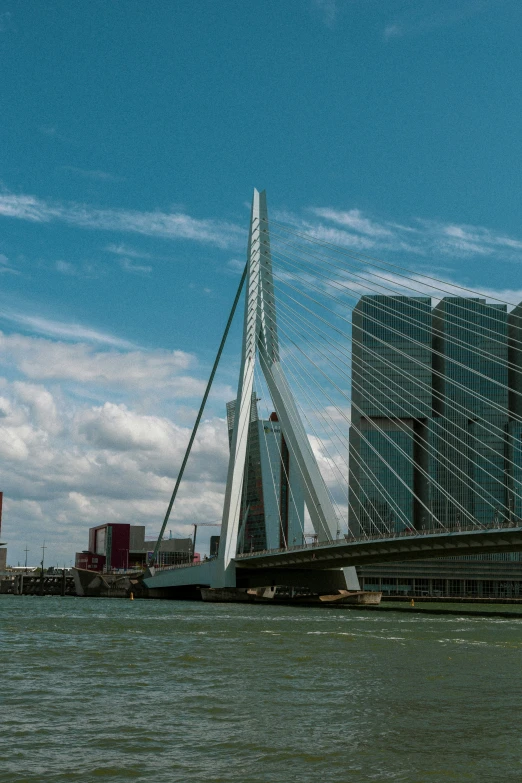 a view of an elevated bridge across the water