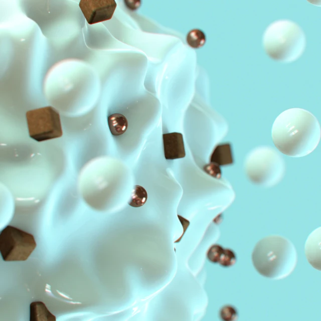 a closeup s of chocolate, white and bubble milk