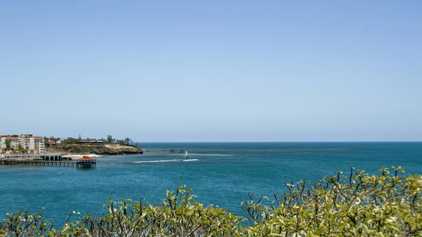 the coast line is next to a body of water