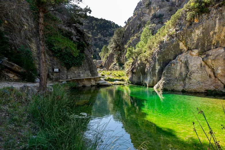 an artificial channel is full of crystal water