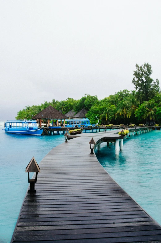 this is a pier that is by a body of water